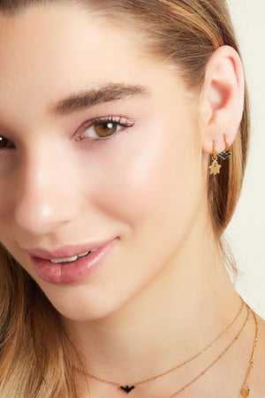 Pendientes de acero inoxidable spook Plata h5 Imagen2